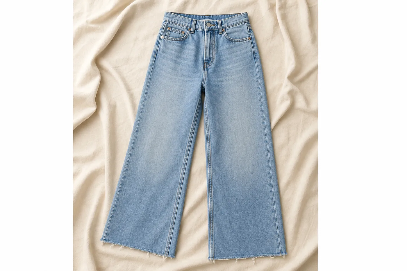Wide-Leg High-Rise Jeans Signature