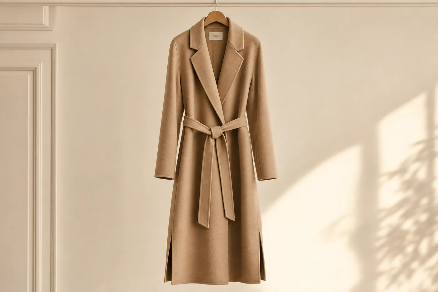 Belted Long Coat No.04