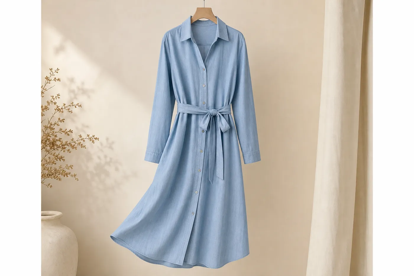 Cotton Shirt Dress