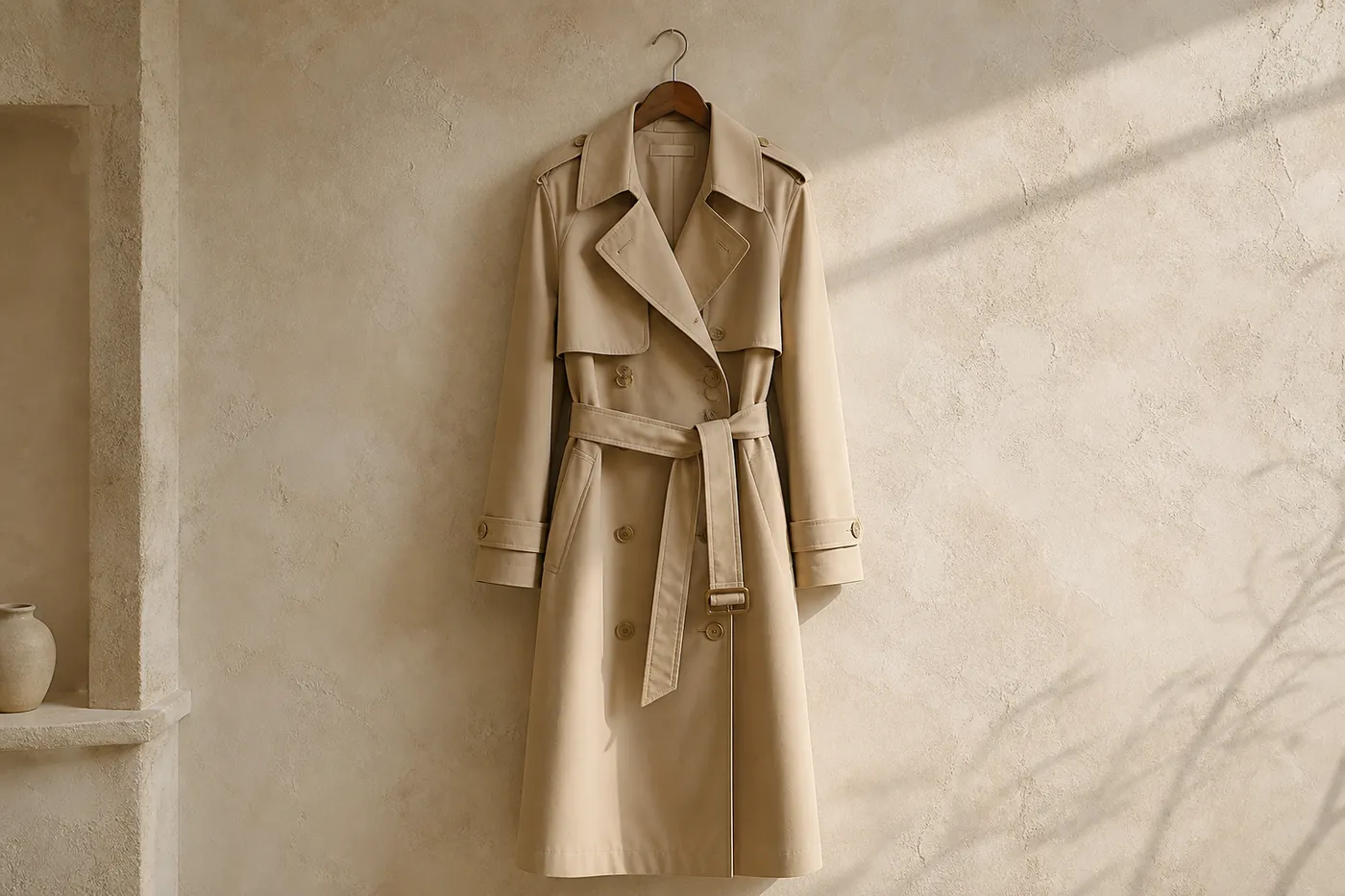 Long Cotton Trench in Mastic No.14